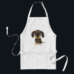 Avental Dachshund| Cão de Cartoon Bonito Teckel<br><div class="desc">Um avental de CHURRASCO divertido para amantes Dachshund. Javali selvagem e bronzeado de cor Teckel. Visite o Doodle World de Jenn para obter ainda mais acessórios para casa e escritório,  com este cachorro engraçado e mais designs originais de cachorros-salsicha.</div>