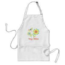 Daisies & Dragonfly Apron
