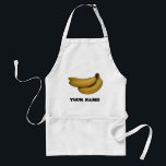 Avental das bananas<br><div class="desc">Um avental que caracteriza uma imagem de um grupo de bananas amarelas maduras.  Personalize com seu nome ou o outro texto de sua escolha sob a imagem.</div>