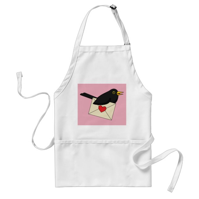 Avental De Blackbird com Amor (Frente)