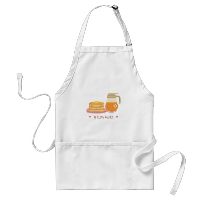 Avental de café da manhã de panqueca Kawaii e xaro (Frente)