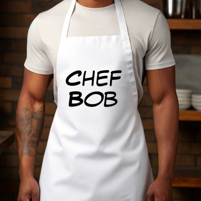 Avental de Chef Personalizado (Criador carregado)