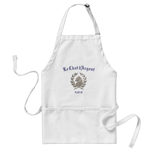 Avental de Cozinha Branco Le Chat d'Argent | Mous  (Frente)