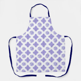 Avental de Cozinha com Estampa Arabesco Azul