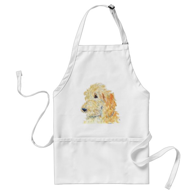 Avental de creme de Labradoodle #2 (Frente)
