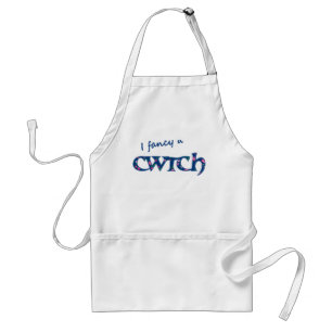 Avental de Galês Cwtch do divertimento, rosa,