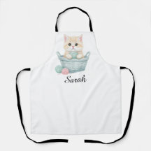 Avental de Gatinho de Fio Adorável 