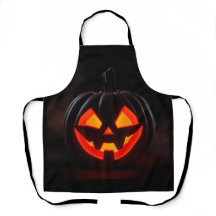 Avental de Halloween Abóbora Brilhante
