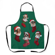 Avental de Natal Cachorrinho