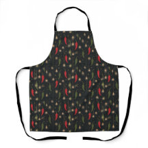 Avental de Natal de Cozinha com Pimenta Chili do S