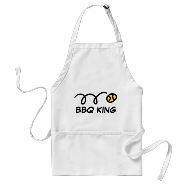 Avental de tênis BBQ com bola engraçada (Frente)