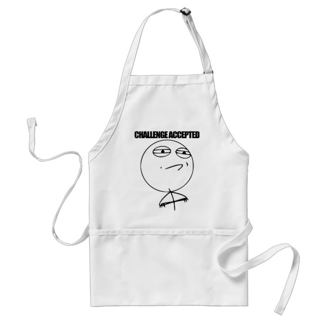 Avental Desafio aceitado (Frente)