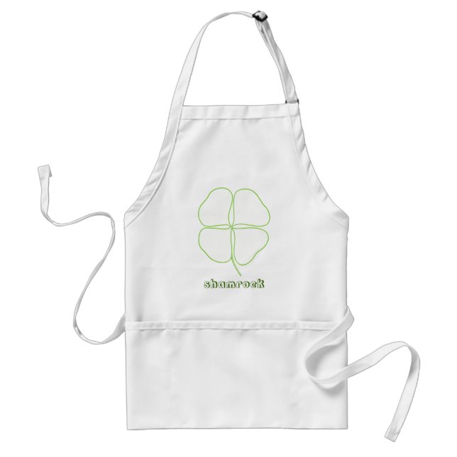 Avental Desenho de arte - Cor do Shamrock em tons (Frente)