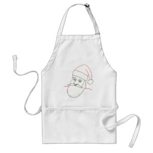Avental Desenho de arte em destaque - aprons do Papai Noel
