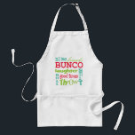 Avental Design da arte do metro de Bunco por Artinspired<br><div class="desc">Da arte multicolorido do metro do divertimento design gráfico do bunco. A cor do fundo pode ser mudada. Featured é os amigos das palavras, o bunco, o dado, o lance, o lance, o bate-papo, o riso e os bons tempos. Faz um excelente e um prêmio ou um presente inteligente. Excelente...</div>