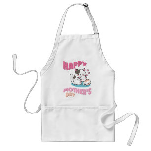 Avental Dias de as mães, estilo kawaii