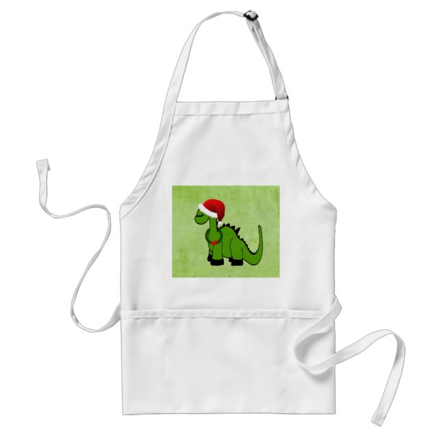 Avental Dinossauro de Natal (Frente)