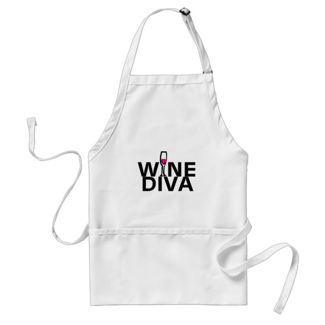 Avental Diva do vinho (Frente)