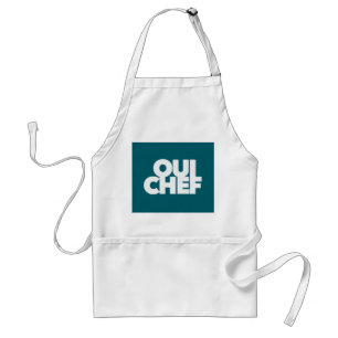 Avental divertido Oui Chef restaurante chefe equipe sous f