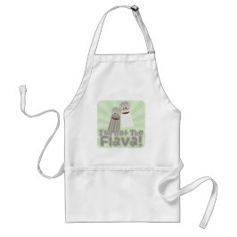 Avental Diz Got Flava Dizendo Sal e Pimenta Cartoon