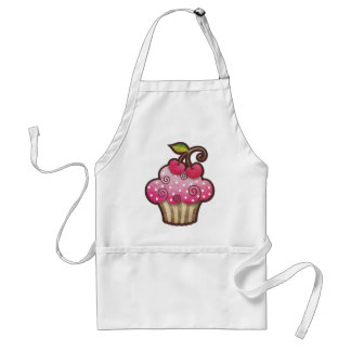 Avental do cupcake da baga da cereja