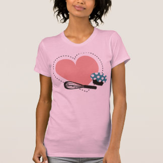 avental do t-shirt do cupcake do padeiro do