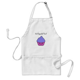 Avental do tempo do cupcake de Kawaii