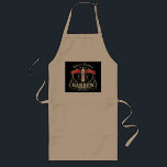 Avental do trabalho do barbeiro das ferramentas do<br><div class="desc">Os estilistas e os barbeiros apreciarão este como um presente. Características de design antiquados um pólo do barbeiro,  umas ferramentas do estilista e um design personalizado do monograma. Aperfeiçoe para o negócio,  os quartetos do barbeiro,  os barbeiros e vestir-se ao cozinhar acima algum assado.</div>