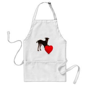 Avental Doberman Pinscher com Coração