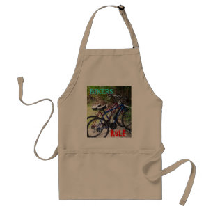Avental Dois Bikes em um Apron Adulto em Rack