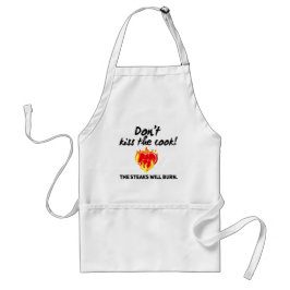 Avental Don't Kiss the Cook Grillmaster Love Steaks BBQ