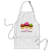 Avental dos cupcakes do produtos de forno