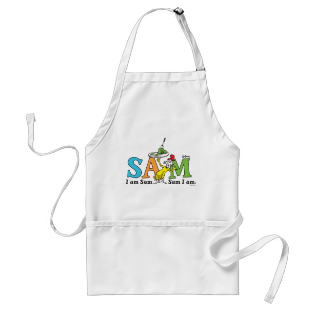 Avental Dr. Seuss | Eu sou Sam. Sam eu sou. (Frente)