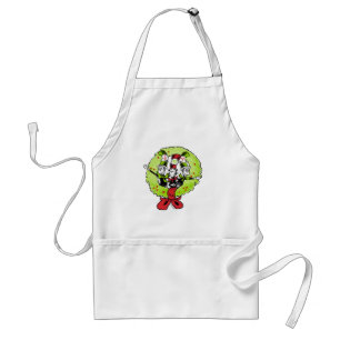 Avental Dr Seuss Grinch Alegria de Natal em Quem-ville