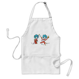 Avental Dr. Seuss   O Grinch   Coisa 1 e Coisa 2 Dançando