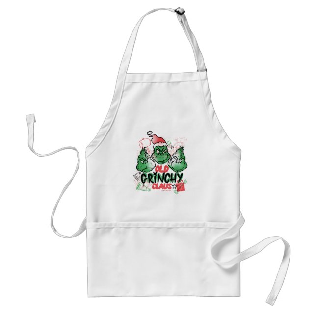 Avental Dr. Seuss | Velho Grinch Claus (Frente)