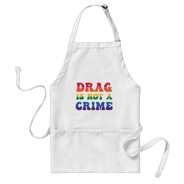 Avental Drag Não É Um Crime Apron (Frente)