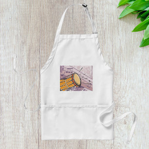 Avental Drum Bongo Tradicional Com Notas De Música