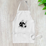 Avental Drummer Retroativo<br><div class="desc">Um design de estilo retrô de um baterista tocando. Esta design parece realmente eficaz nestes Apron</div>