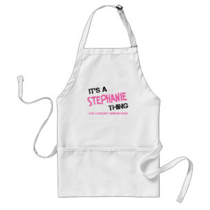 Avental É uma coisa da Stephanie que você não entenderi