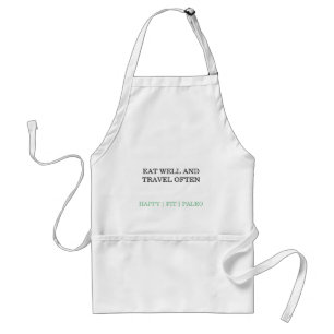 Avental eat ondulas and travel often apron
