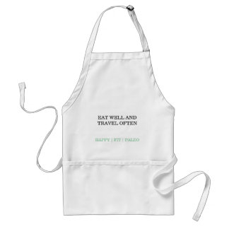 Avental eat ondulas and travel often apron