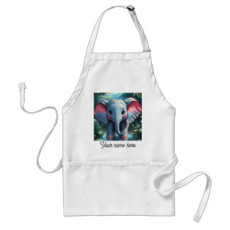 Avental Elefante Bonito na Chuva