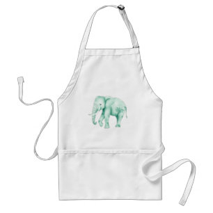 Avental Elefante de Casa com Folhas de Selva