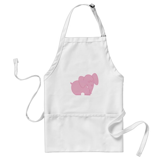 Avental Elefante Doce (Rosa) (Frente)
