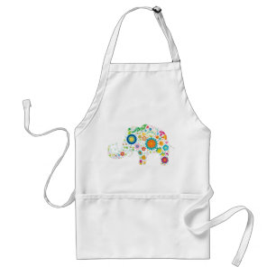Avental Elefante floral