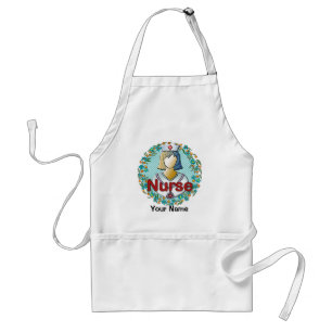 Avental Enfermeira Floral Legal Apron