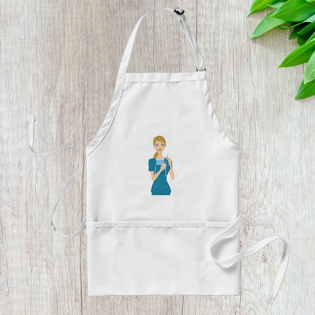 Avental Enfermeiro sorridente com seringa (Criador carregado)