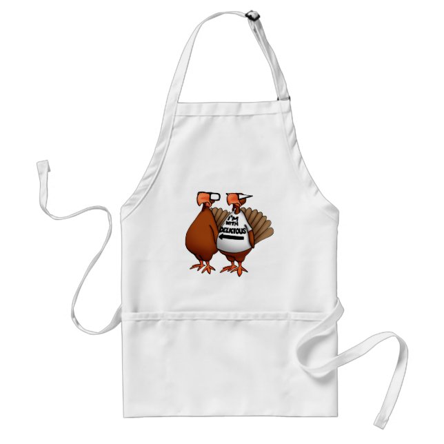 Avental Engraçado Ação de Graças Humor Apron Gift (Frente)