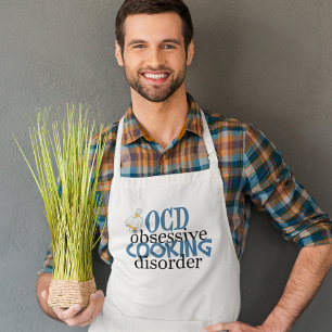 Avental Engraçado Chef Obsessivo Distúrbio do Cozinhar